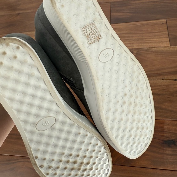 Dreams Pairs Women's Wedge Heel Ankle Boot Round Toe Size Zip Platforms Skeakers - Picture 8 of 11